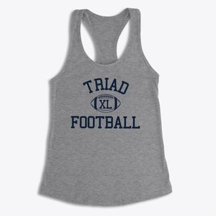 Triad School Classic Football Women's Racerback Tank