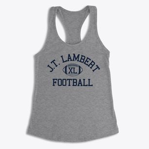 J.t. Lambert Intermediate School Classic Football Women's Racerback Tank