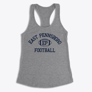 East Pennsboro Area High School Classic Football Women's Racerback Tank