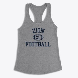 Zion Lutheran School Classic Football Women's Racerback Tank