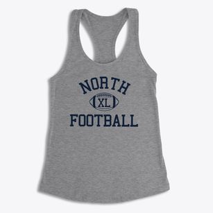 North High School Classic Football Women's Racerback Tank