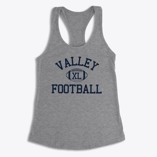 Valley Christian School Classic Football Women's Racerback Tank