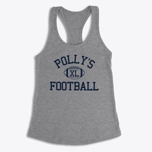 Polly's Day Care Center Classic Football Women's Racerback Tank