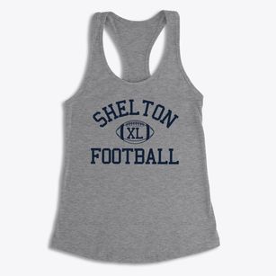 Shelton School Classic Football Women's Racerback Tank
