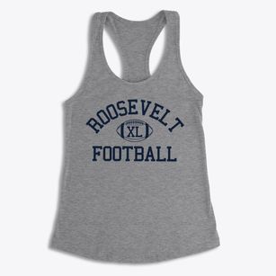 Roosevelt High School Classic Football Women's Racerback Tank