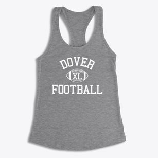 Dover High School Classic Football Women's Racerback Tank