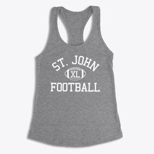Saint John The Evangelist School Classic Football Women's Racerback Tank