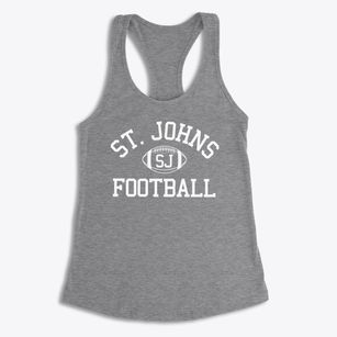 Saint Johns High School Classic Football Women's Racerback Tank