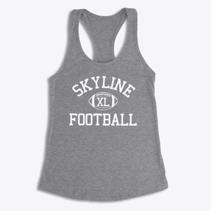 Skyline High School Classic Football Women's Racerback Tank