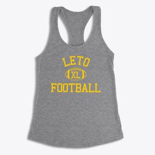 Leto High School Classic Football Women's Racerback Tank
