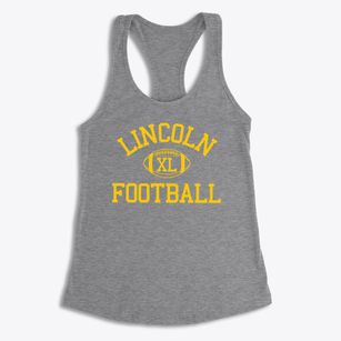 Lincoln Junior High School Classic Football Women's Racerback Tank