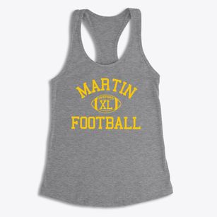 Martin Junior High School Classic Football Women's Racerback Tank