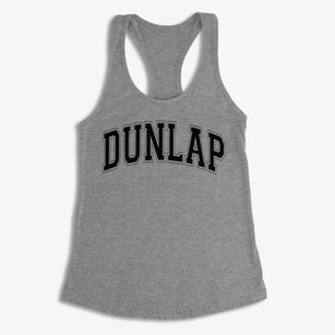 Dunlap Elementary School Varsity Arch Women's Racerback Tank