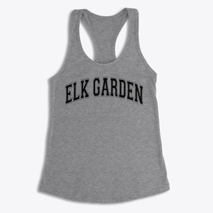 Elk Garden School Varsity Arch Women's Racerback Tank