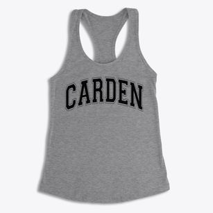 Carden Of Huntington Beach School Varsity Arch Women's Racerback Tank