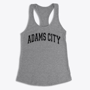 Adams City Baptist School Varsity Arch Women's Racerback Tank