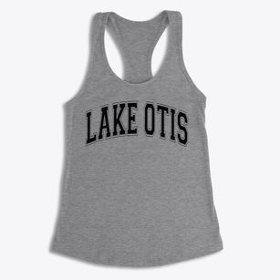 Lake Otis Elementary School Varsity Arch Women's Racerback Tank