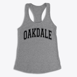 Oakdale Elementary School Varsity Arch Women's Racerback Tank