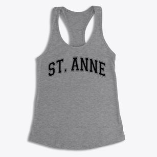 St. Anne Community High School Varsity Arch Women's Racerback Tank