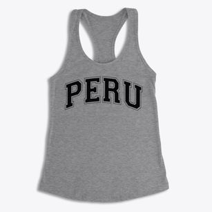 Peru Junior High School Varsity Arch Women's Racerback Tank