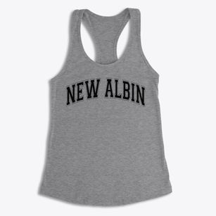 New Albin Elementary School Varsity Arch Women's Racerback Tank