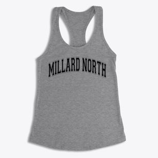 Millard North Middle School Varsity Arch Women's Racerback Tank