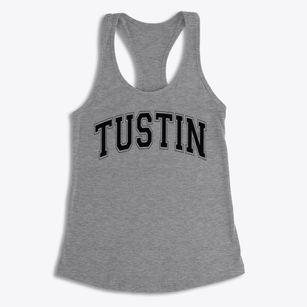 Tustin Adult School Varsity Arch Women's Racerback Tank