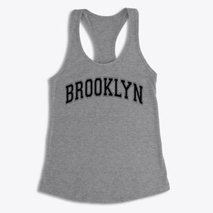 Brooklyn Community Arts & Media Varsity Arch Women's Racerback Tank