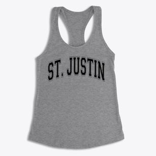 St. Justin School Varsity Arch Women's Racerback Tank