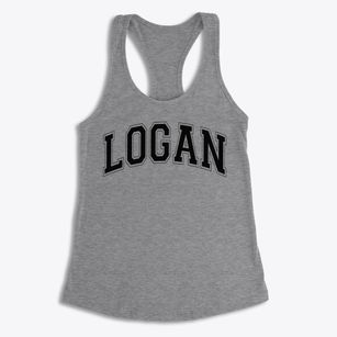 Logan Elementary School Varsity Arch Women's Racerback Tank