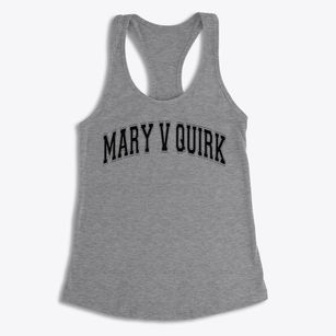 Mary V Quirk Elementary School Varsity Arch Women's Racerback Tank