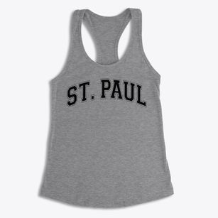 Saint Paul School Varsity Arch Women's Racerback Tank