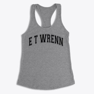E T Wrenn Junior High School Varsity Arch Women's Racerback Tank