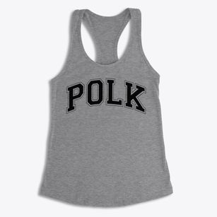 Polk Elementary School Varsity Arch Women's Racerback Tank