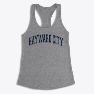 Hayward City Elementary School Varsity Arch Women's Racerback Tank