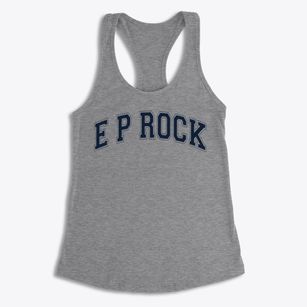 E P Rock Elementary School Varsity Arch Women's Racerback Tank