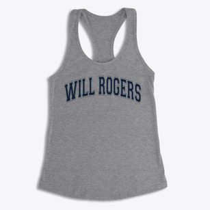 Will Rogers Elementary School Varsity Arch Women's Racerback Tank