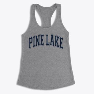 Pine Lake Elementary School Varsity Arch Women's Racerback Tank