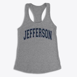 Jefferson Middle School Varsity Arch Women's Racerback Tank