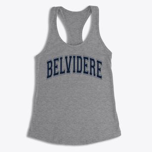 Belvidere Junior High School Varsity Arch Women's Racerback Tank