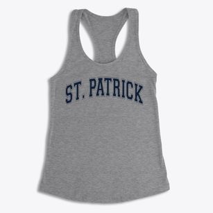 Saint Patrick School Varsity Arch Women's Racerback Tank