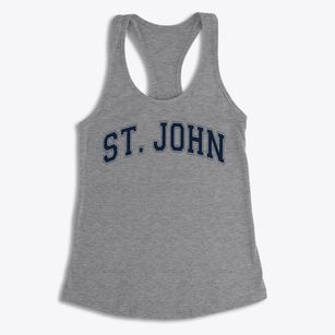 Saint John Elementary School Varsity Arch Women's Racerback Tank