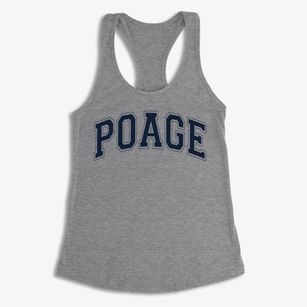 Poage Elementary School Varsity Arch Women's Racerback Tank