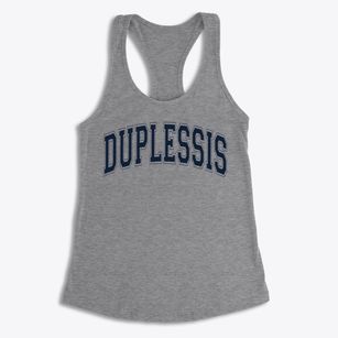 Duplessis Primary School Varsity Arch Women's Racerback Tank