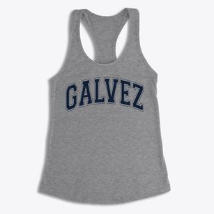Galvez Primary School Varsity Arch Women's Racerback Tank