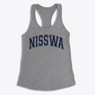 Nisswa Elementary School Varsity Arch Women's Racerback Tank