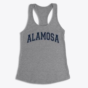 Alamosa Elementary School Varsity Arch Women's Racerback Tank