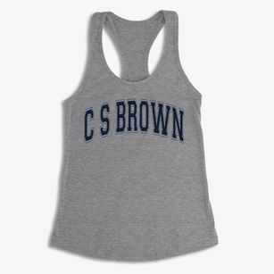 C S Brown Elementary School Varsity Arch Women's Racerback Tank