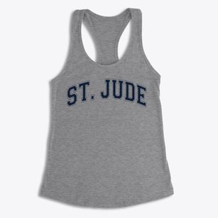 St. Jude Varsity Arch Women's Racerback Tank