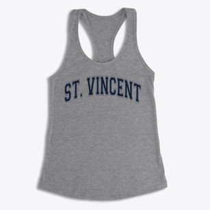 Saint Vincent De Paul School Varsity Arch Women's Racerback Tank